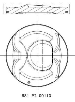 Поршень MAHLE 681 PI 00110 002