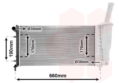 Radiators, Motora dzesēšanas sistēma VAN WEZEL 17002290
