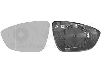 Spoguļstikls, Ārējais atpakaļskata spogulis VAN WEZEL 5849837