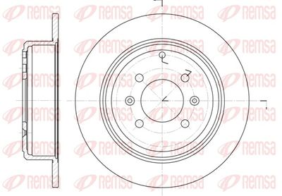 Тормозной диск REMSA 6498.00
