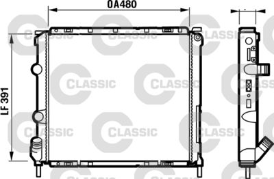 Radiators, Motora dzesēšanas sistēma VALEO 232474