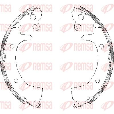 Тормозные колодки REMSA 4325.00