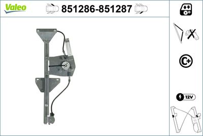 Стеклоподъемник VALEO 851286