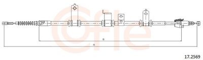 Тросик, cтояночный тормоз COFLE 92.17.2569