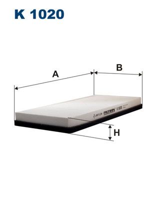 Фильтр, воздух во внутренном пространстве FILTRON K 1020