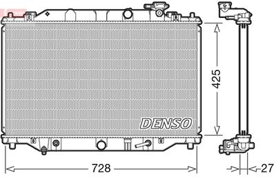 Radiators, Motora dzesēšanas sistēma DENSO DRM44041