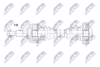 Приводной вал NTY NPW-PS-016