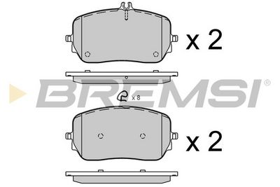 Bremžu uzliku kompl., Disku bremzes BREMSI BP4038CE