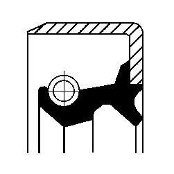 Уплотнительное кольцо CORTECO 19019078B