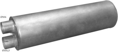 Izplūdes gāzu trokšņa slāpētājs (pēdējais) POLMO 69.03