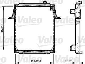 Radiators, Motora dzesēšanas sistēma VALEO 733538