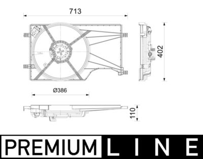 Ventilators, Motora dzesēšanas sistēma MAHLE CFF 678 000P