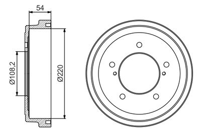 Bremžu trumulis BOSCH 0 986 477 213