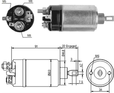 Ievilcējrelejs, Starteris MAGNETI MARELLI 940113050166