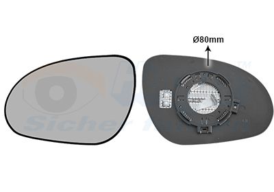 Spoguļstikls, Ārējais atpakaļskata spogulis VAN WEZEL 8207835