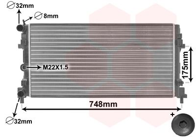 Radiators, Motora dzesēšanas sistēma VAN WEZEL 49002037