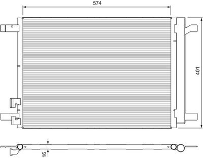 Конденсатор, кондиционер VALEO 814375