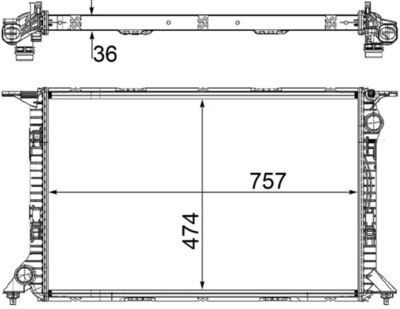 Radiators, Motora dzesēšanas sistēma MAHLE CR 1132 000S
