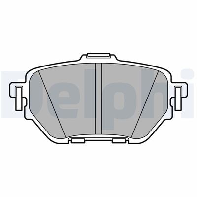 Bremžu uzliku kompl., Disku bremzes DELPHI LP3636