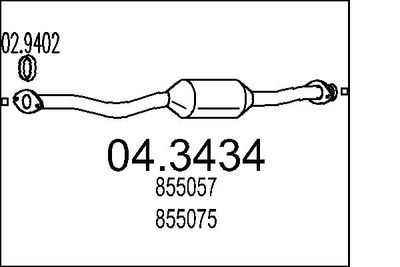 Katalizators MTS 04.3434