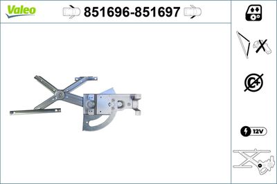 Стеклоподъемник VALEO 851696