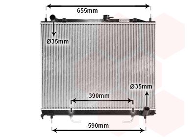 Radiators, Motora dzesēšanas sistēma VAN WEZEL 32002163