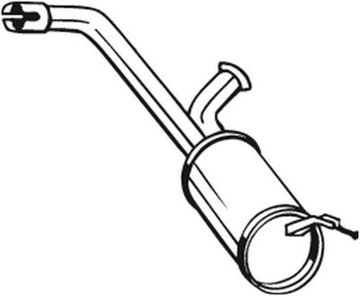 Средний глушитель выхлопных газов BOSAL 135-095