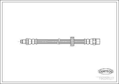 Тормозной шланг CORTECO 19026527