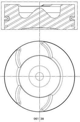 Поршень MAHLE 061 38 00
