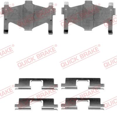 Piederumu komplekts, Disku bremžu uzlikas QUICK BRAKE 109-1136