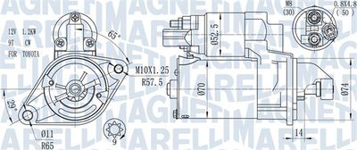 Стартер MAGNETI MARELLI 063721450010
