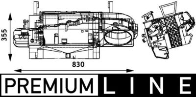 Siltummainis, Salona apsilde MAHLE AH 172 000P