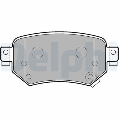 Комплект тормозных колодок, дисковый тормоз DELPHI LP3234