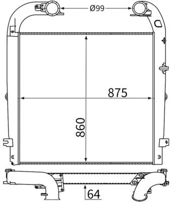 Интеркулер MAHLE CI749000S