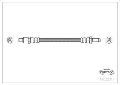 Тормозной шланг CORTECO 19032317