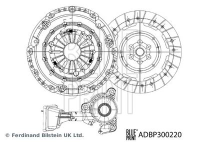 Комплект сцепления BLUE PRINT ADBP300220