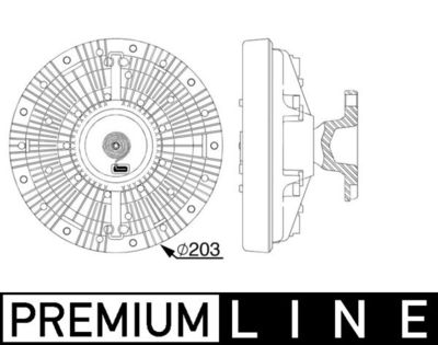 Sajūgs, Radiatora ventilators MAHLE CFC 240 000P