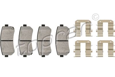 Комплект тормозных колодок, дисковый тормоз TOPRAN 820 280