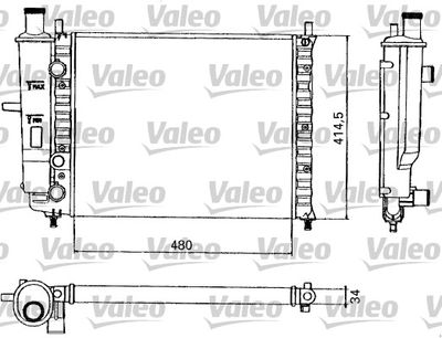 Radiators, Motora dzesēšanas sistēma VALEO 731582