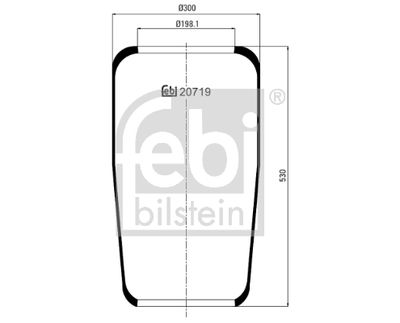 Pneimoatsperes spilvens, Pneimopiekare FEBI BILSTEIN 20719