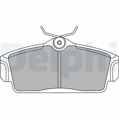 Bremžu uzliku kompl., Disku bremzes DELPHI LP1435