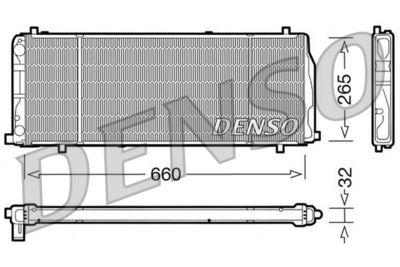 Radiators, Motora dzesēšanas sistēma DENSO DRM02004
