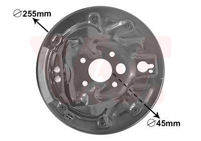 Dubļu sargs, Bremžu disks VAN WEZEL 7620373