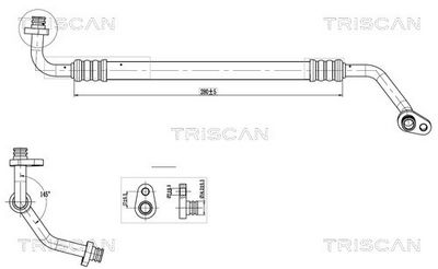 Трубопровод высокого / низкого давления, кондиционер TRISCAN 9010 28004