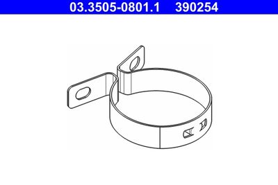 Кронштейн, бачок тормозной жидкости ATE 03350508011