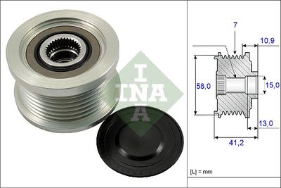 Ģeneratora brīvgaitas mehānisms Schaeffler INA 535 0173 10