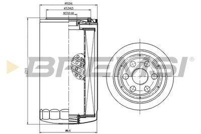 Eļļas filtrs BREMSI FL1430