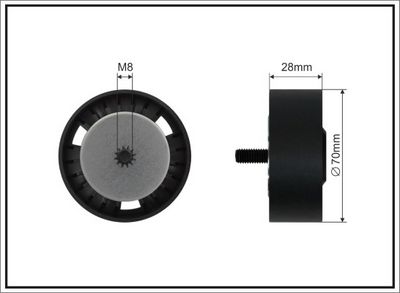 Parazīt-/Vadrullītis, Ķīļrievu siksna CAFFARO 500223 SC
