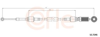 Трос, механическая коробка передач COFLE 92.12.7241