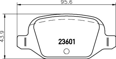 Комплект тормозных колодок, дисковый тормоз HELLA PAGID 8DB 355 009-551